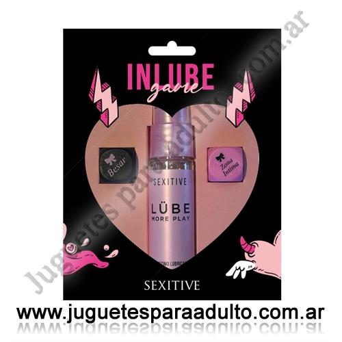 Accesorios, Juegos eroticos, In Lub Game, Lubricante neutro mas dados de juego